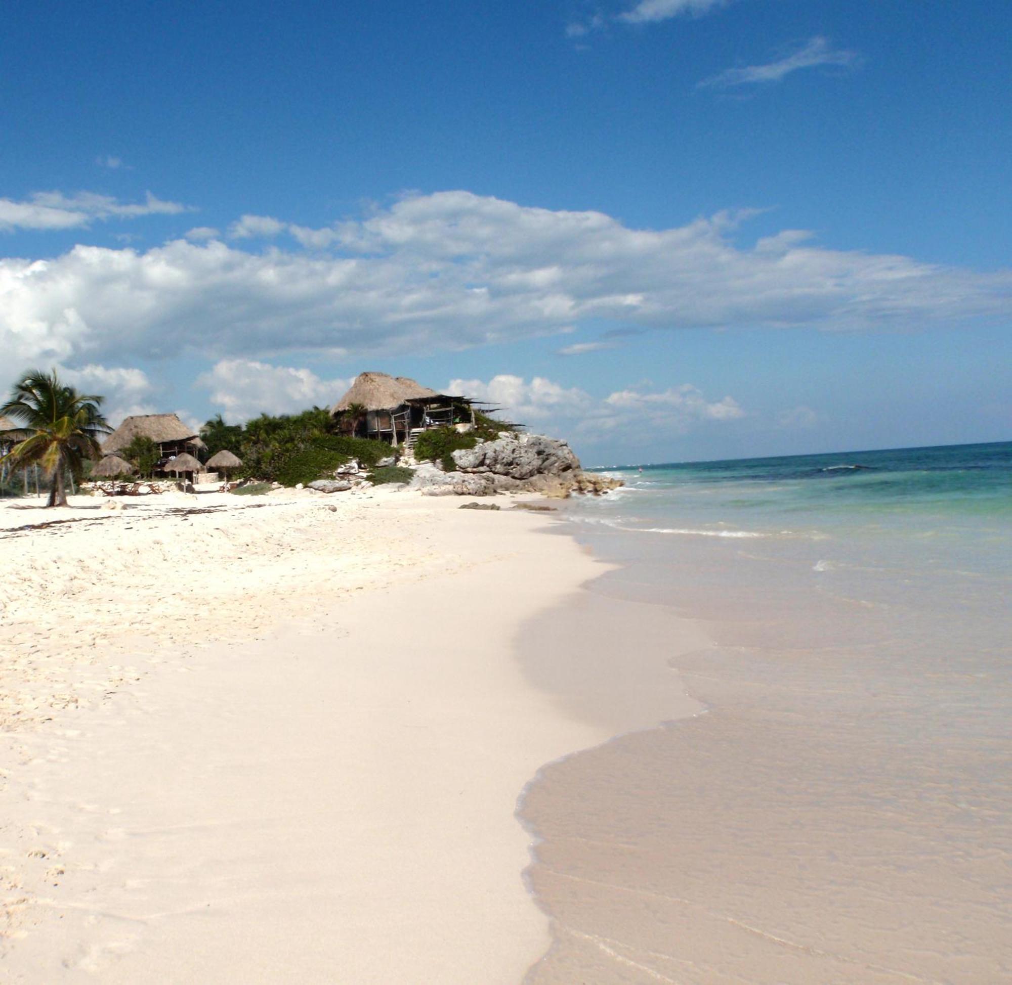 Punta Piedra Beach Posada Tulum Exteriör bild