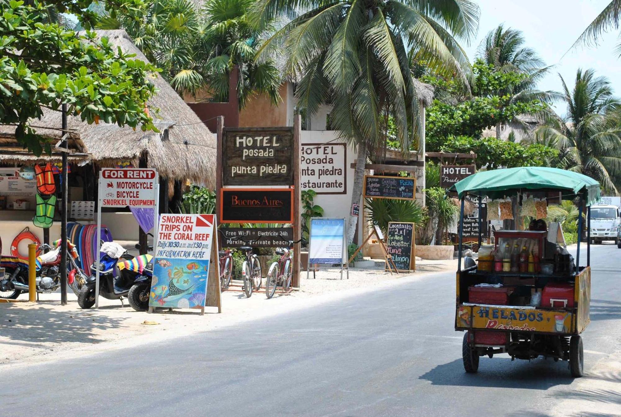 Punta Piedra Beach Posada Tulum Exteriör bild