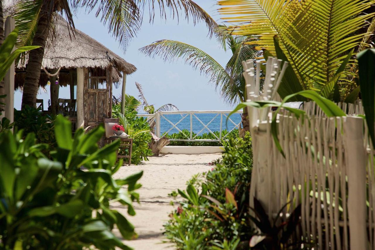 Punta Piedra Beach Posada Tulum Exteriör bild