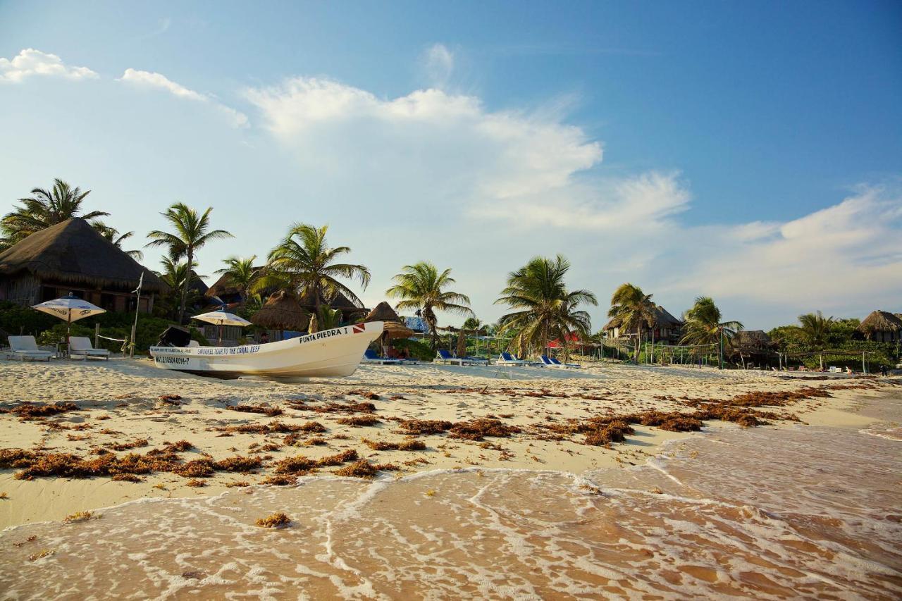 Punta Piedra Beach Posada Tulum Exteriör bild